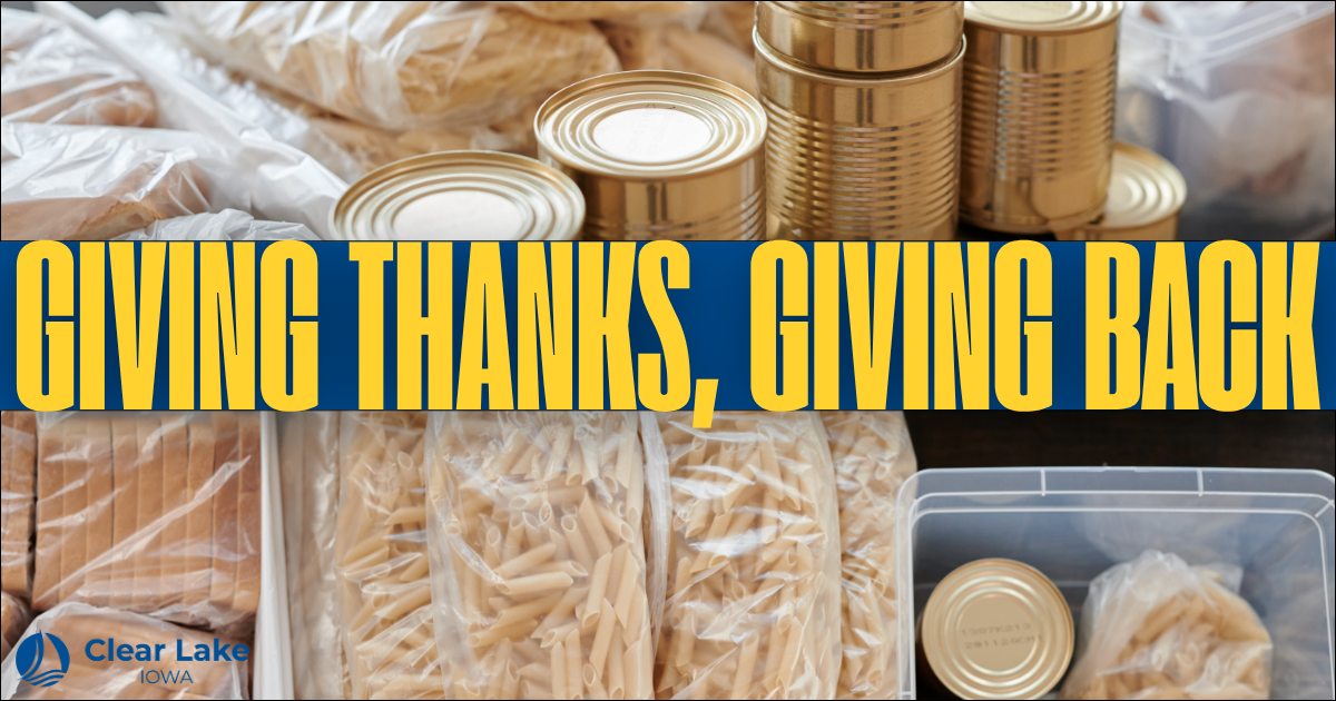 Giving Thanks, Giving Back food pantry items