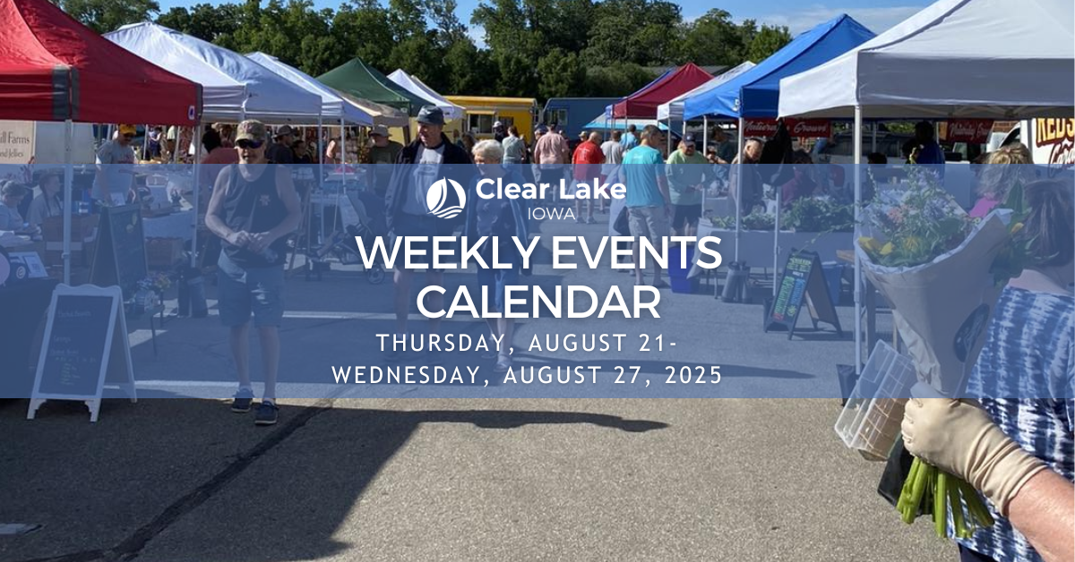 Events August 21-27 with farmers market background
