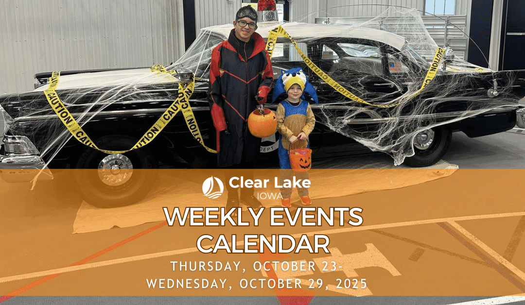 Clear Lake Events October 23-29, 2025