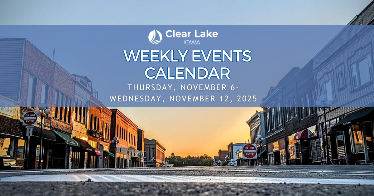 2025 Weekly Events cover Calendar (46) Events November 6-12