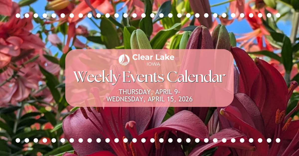 Weekly Events April 9-15, 2026