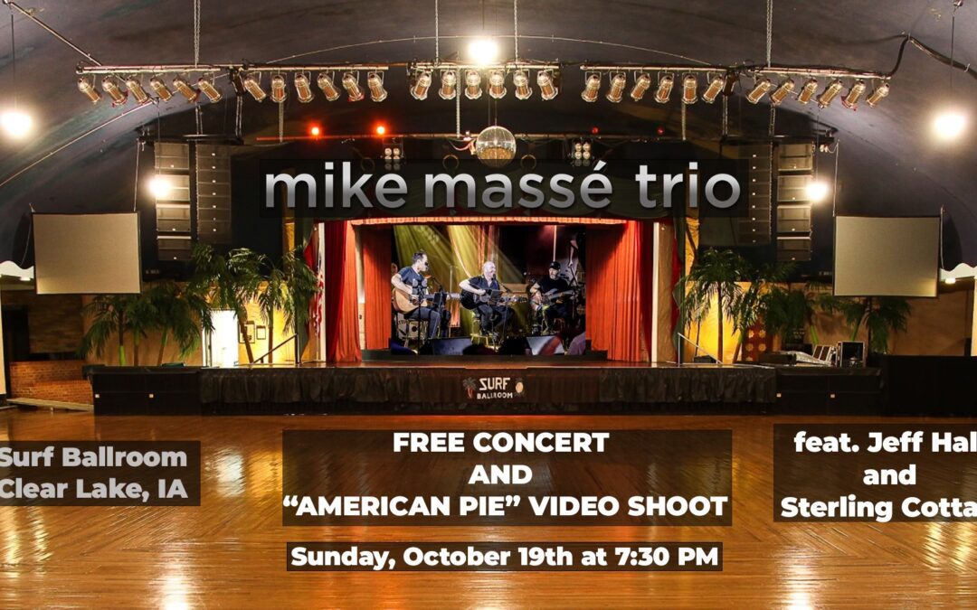 Mike Massé “American Pie” Video Shoot at the Surf Ballroom