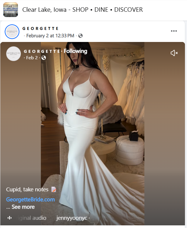 Georgette Bridal Valentine's Post