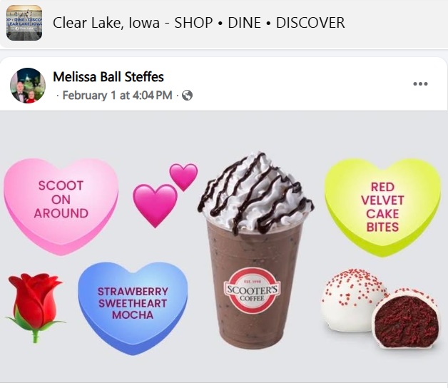 Scooters Coffee Valentines Specials