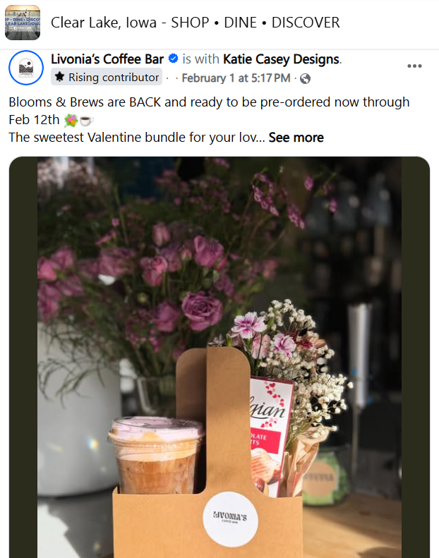 Livonia's Blooms and Brews bundle