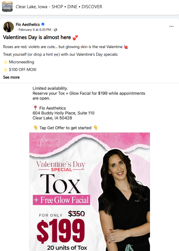 Flo Aesthetics Valentines Specials