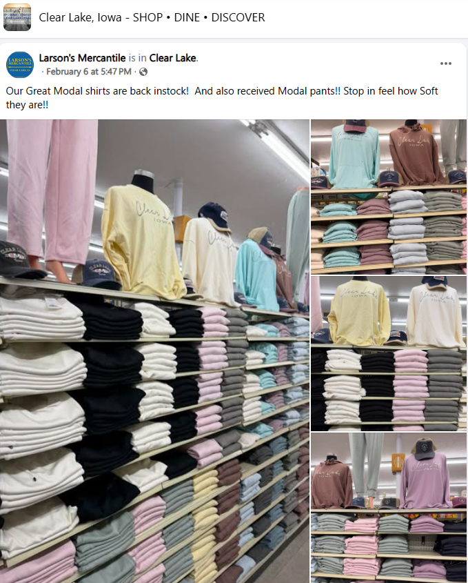 Larson's Mercantile Modal Clothing